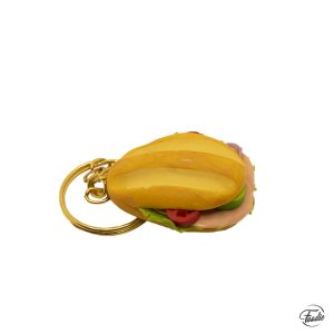 Llavero de torta de jamón